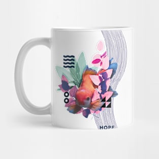 Surreal Floral Fish Modern Art with a Hidden Message Mug